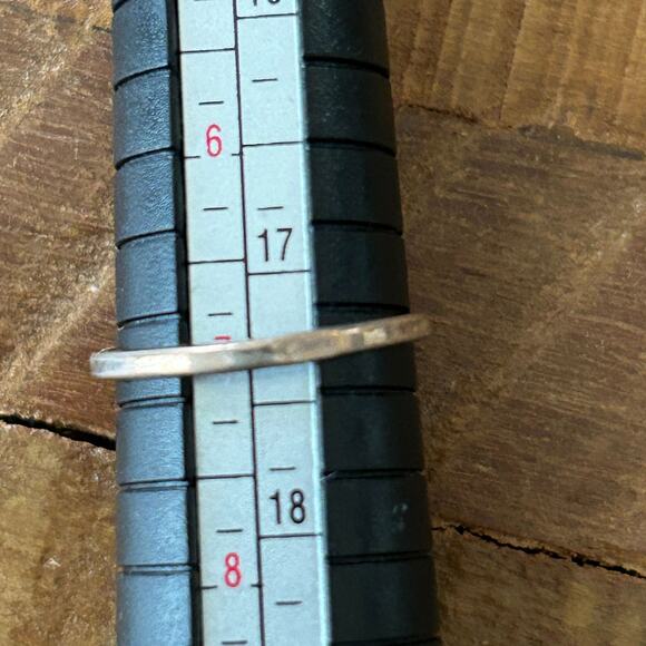 Vintage Sterling Silver Turquoise,MOP Inlay Flower Ring - 1970s Boho Style - Picture 4 of 4